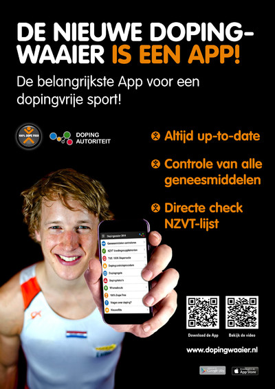 De nieuwe Dopingwaaier is een App