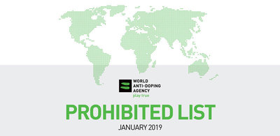 Dopinglijst 2019